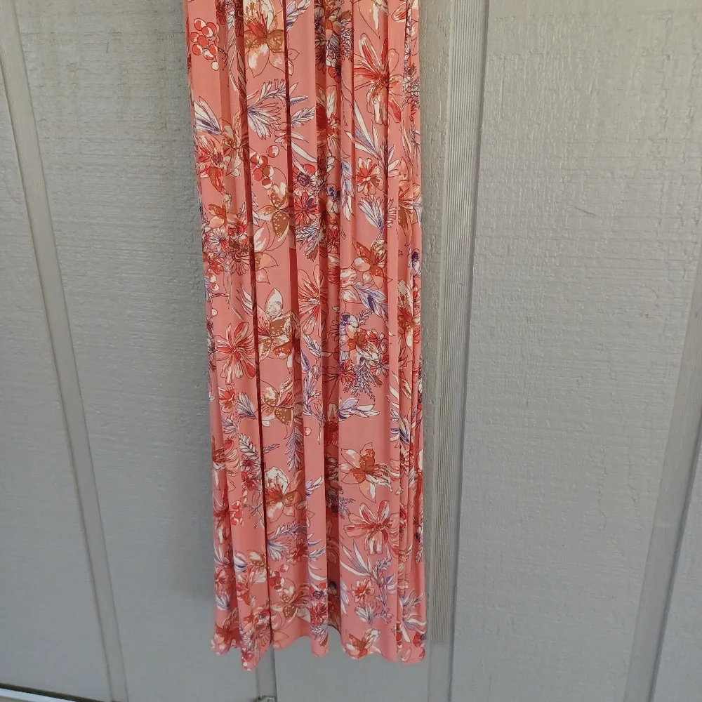 Free People One Step Ahead Maxi Dress Size Women M Floral Smocked Viscose Boho